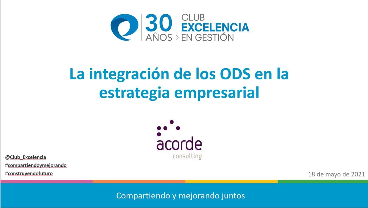 Webinar: La integración de los ODS en la estrategia empresarial