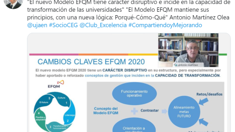 Twitter - Webinar: El Modelo EFQM en los retos de la gestión universitaria
