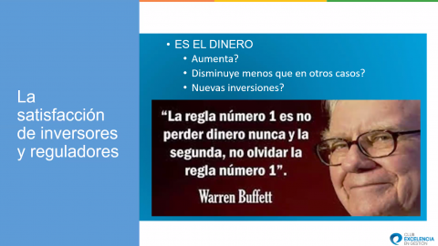 La evaluación de los inversores y reguladores en el Modelo EFQM