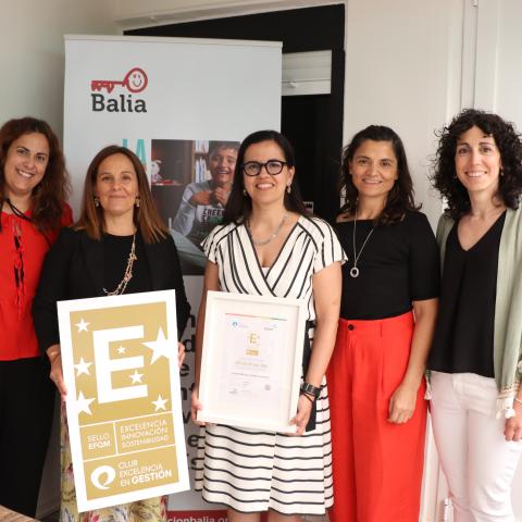 Fundación Balia recibe el Sello EFQM 500, consolidando más de una década de mejora continua